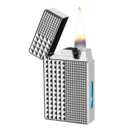 🔥 Voice-Activated Metal Windproof Lighter | 4 Smart Ignition Modes & USB Rechargeable