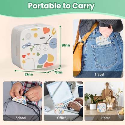 Mini Portable Sticker Printer