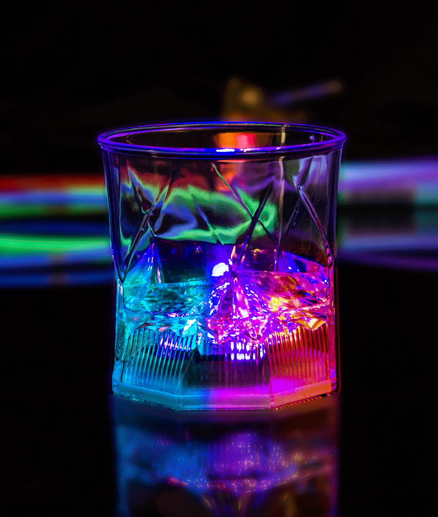 LED Light Up 10 Oz Cube Cup - Multi Color – Myrobotpuppy