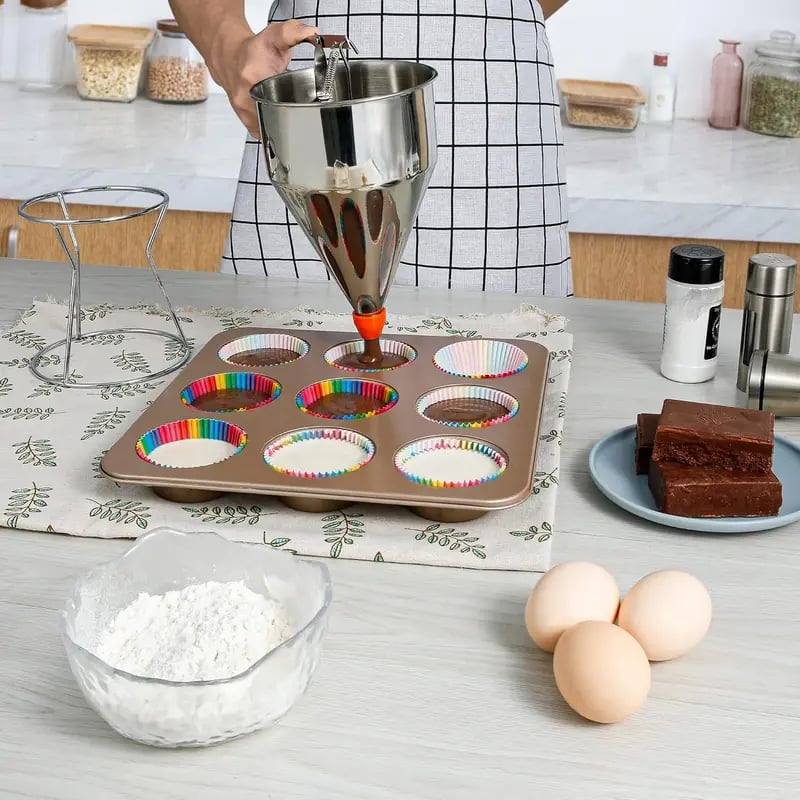 Pancake Batter Dispenser 20OZ/40 OZ | Funnel Cake Dispenser With Stand