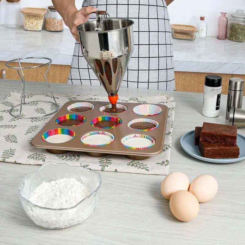 Pancake Batter Dispenser 20OZ/40 OZ | Funnel Cake Dispenser With Stand