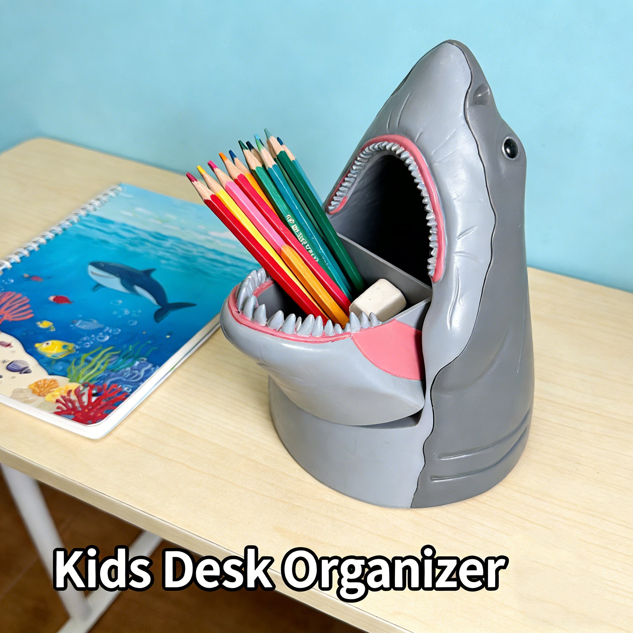 🦈 Shark-Shaped Storage Box & Popcorn Bucket