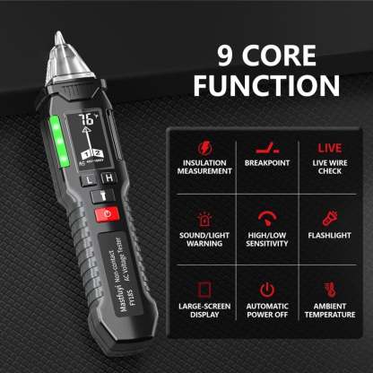 ⚡Hot Sales 49% OFF🔥AC Circuit Tester Non-Contact AC Voltage Tester with Temperature