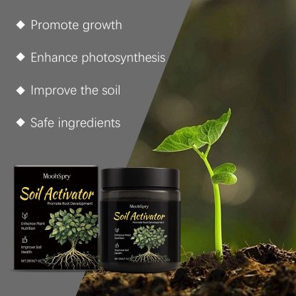 Soil Revitalizer , Concentrated Humic Acid Formula for Lawn & Garden Plant Food Enhancer Yields