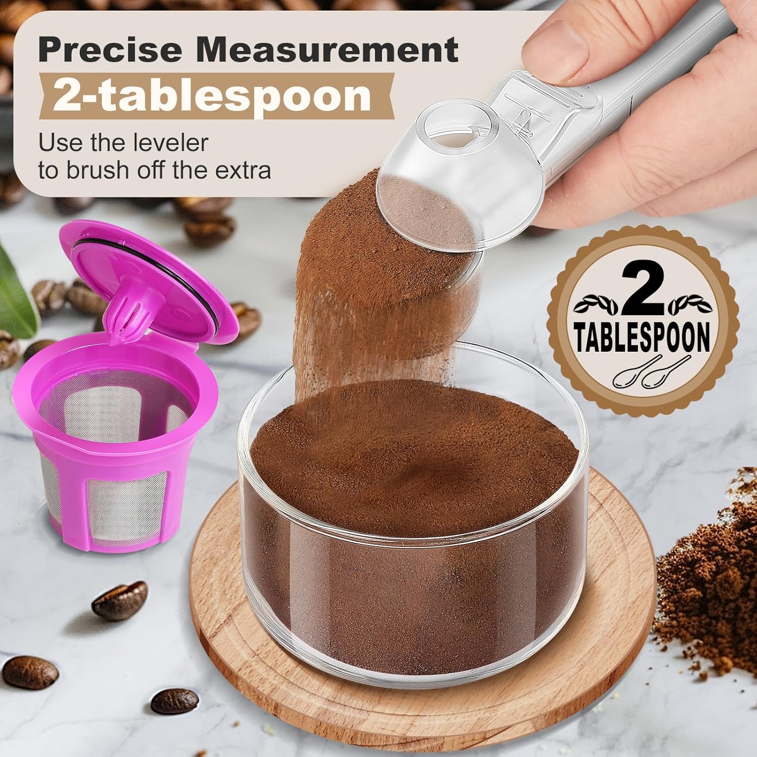☕ 3-in-1 Coffee Tool | Precision Scoop, Funnel & 51mm Tamper in One – Clean, Compact, & Mess-Free!