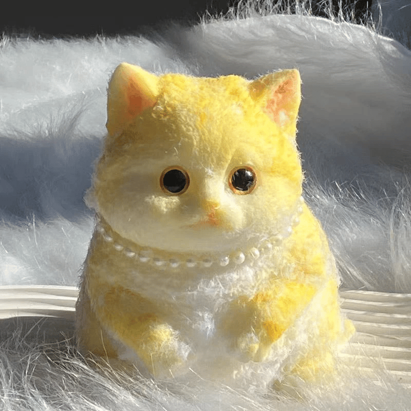 Handmade Kitten Squeeze Relax Stress Release Toy
