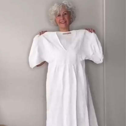 68-Women's V-neck Casual Dress