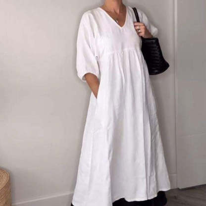 68-Women's V-neck Casual Dress