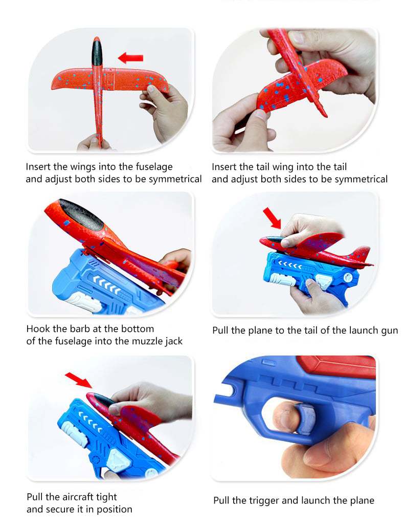 🎁Perfect gift for your boy🎄-Airplane Shooter Toy