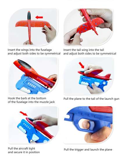 🎁Perfect gift for your boy🎄-Airplane Shooter Toy