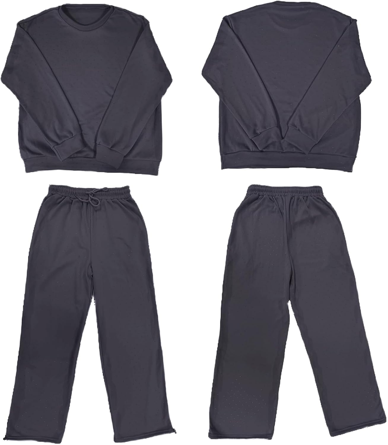 Women‘s 2 Piece Sweatsuits Glitter Sequin Long Sleeve Crewneck Trendy Tracksuits Casual Comfy Fall Lounge Sets