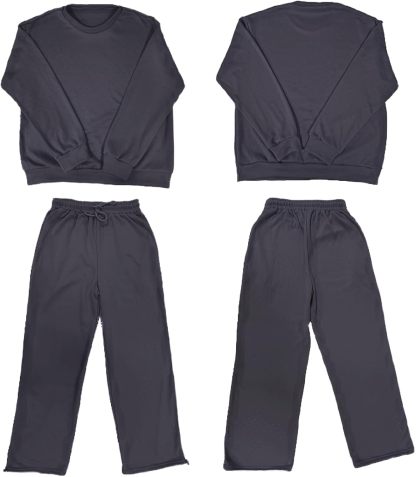 Women‘s 2 Piece Sweatsuits Glitter Sequin Long Sleeve Crewneck Trendy Tracksuits Casual Comfy Fall Lounge Sets