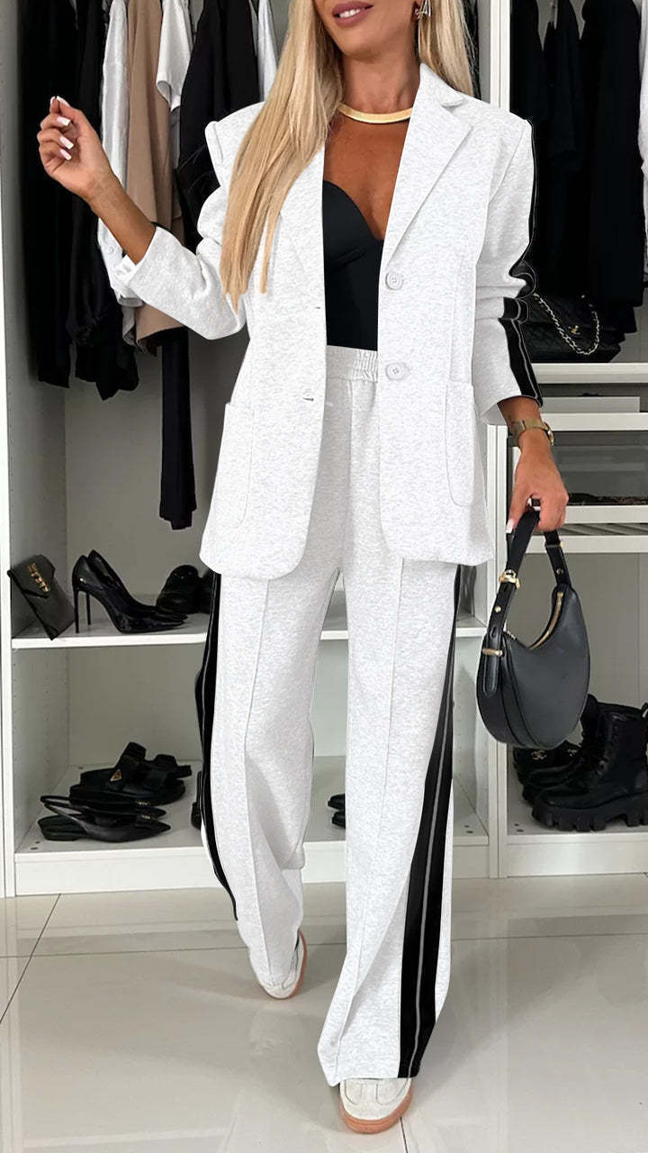 Autumn And Winter Women'S Long Sleeve Lace Casual Suit Set