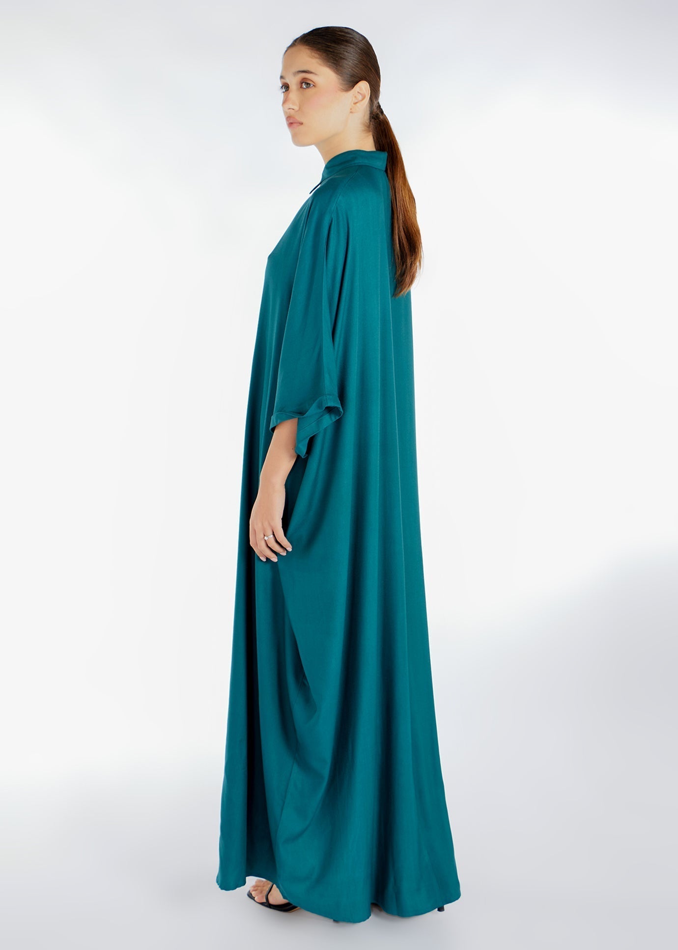 Shirted Kaftan Emerald Green - Final Sale