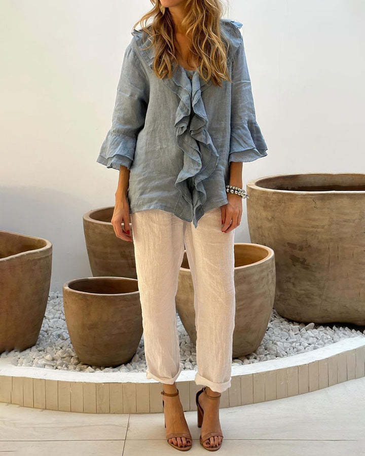 Camisa con volantes