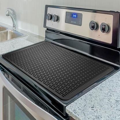 🔥Last Day 50% OFF-⏳500°F/220°C Heat-Resistant Silicone Stove Cover Mat & Utensils