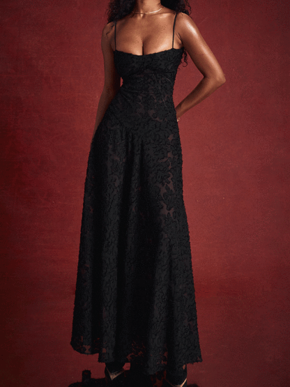 MYA MAXI DRESS - BLACK