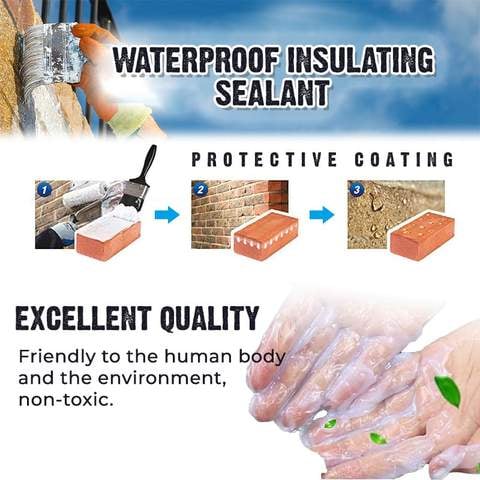🎊Summer Super Discount🎊 -Waterproof Insulation Sealant Emulsion(Free Brush)