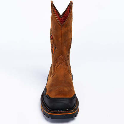 MEN'S STYLISH EMBROIDERED HOLLOW COWBOY BOOTS 34372233S