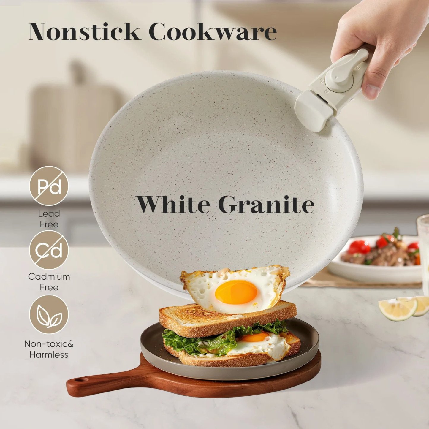 CulinaisTM Premium Detachable Cookware 12 Pcs Set