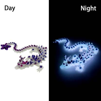🐉 3D Printed Luminous Cherry Blossom Dragon