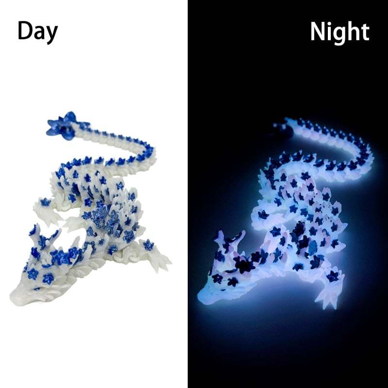 🐉 3D Printed Luminous Cherry Blossom Dragon