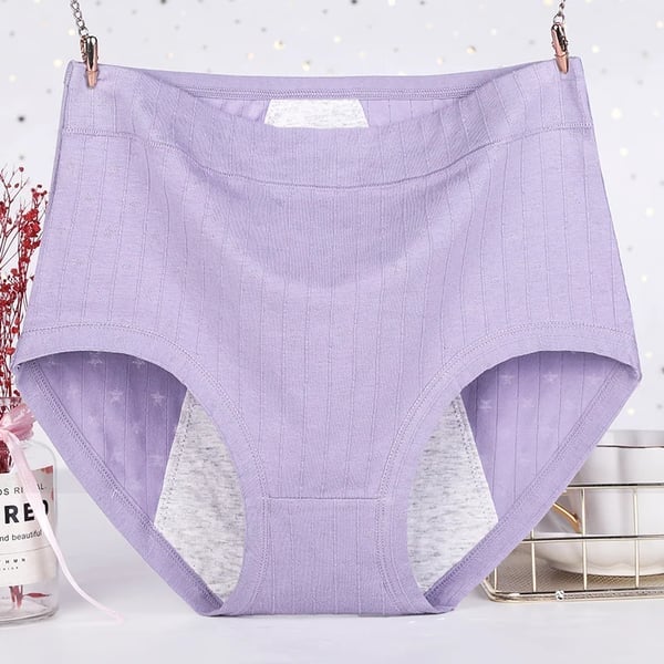 Leakproof Antibacterial Pure Cotton High Waist Plus Size Panties