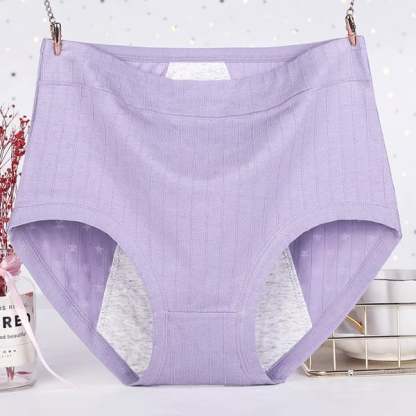 Leakproof Antibacterial Pure Cotton High Waist Plus Size Panties