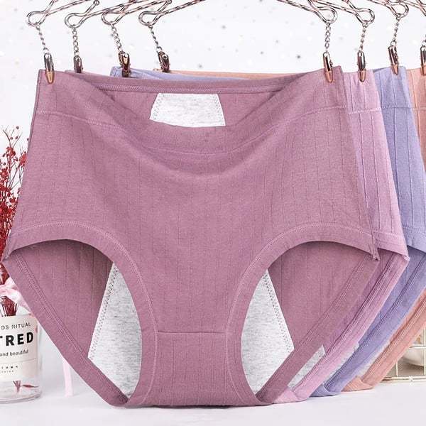 Leakproof Antibacterial Pure Cotton High Waist Plus Size Panties