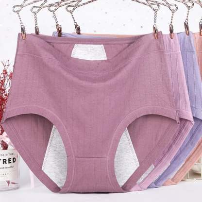 Leakproof Antibacterial Pure Cotton High Waist Plus Size Panties