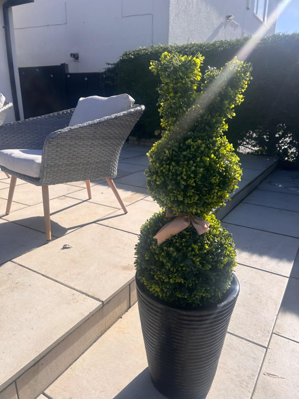 ✨Buy 2 Get 1 Free🐰Easter Hot Sale💥Artificial Bunny-Shaped Topiary Tree 35''