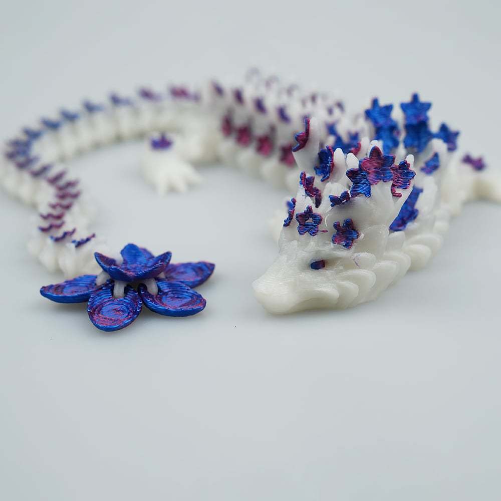 🐉 3D Printed Luminous Cherry Blossom Dragon