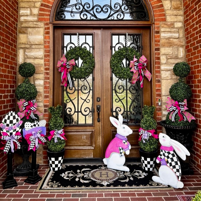 ✨Buy 2 Get 1 Free🐰Easter Hot Sale💥Artificial Bunny-Shaped Topiary Tree 35''