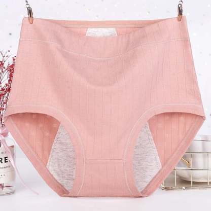 Leakproof Antibacterial Pure Cotton High Waist Plus Size Panties