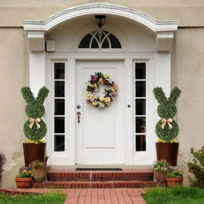 ✨Buy 2 Get 1 Free🐰Easter Hot Sale💥Artificial Bunny-Shaped Topiary Tree 35''