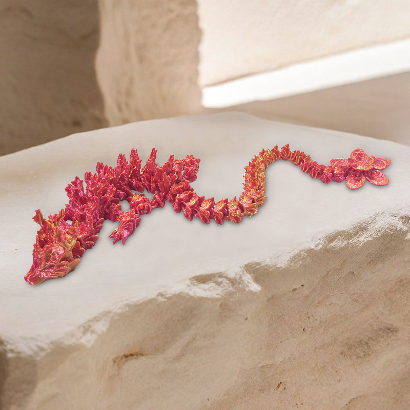 🐉 3D Printed Luminous Cherry Blossom Dragon