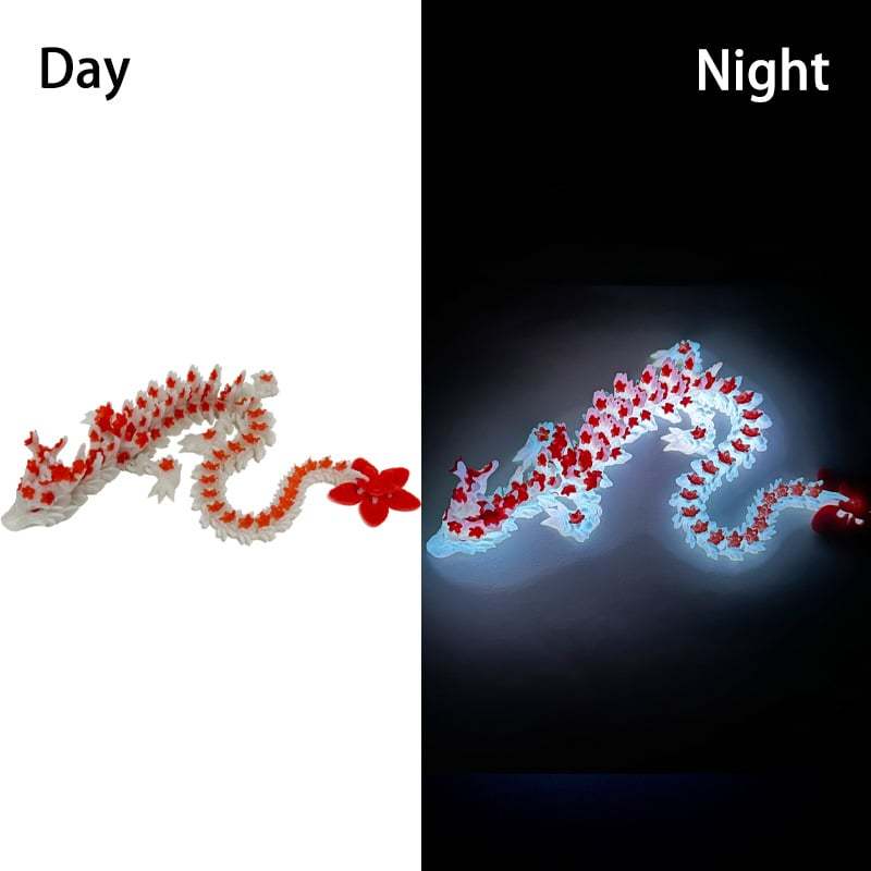 🐉 3D Printed Luminous Cherry Blossom Dragon