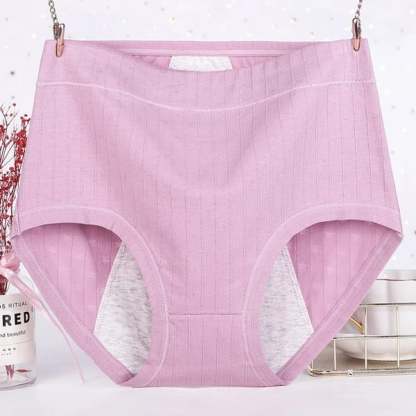 Leakproof Antibacterial Pure Cotton High Waist Plus Size Panties