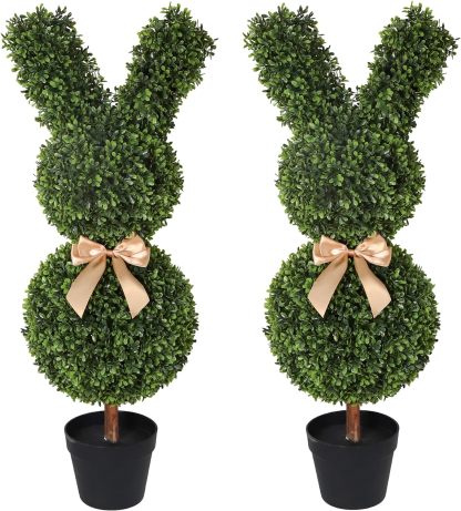 ✨Buy 2 Get 1 Free🐰Easter Hot Sale💥Artificial Bunny-Shaped Topiary Tree 35''