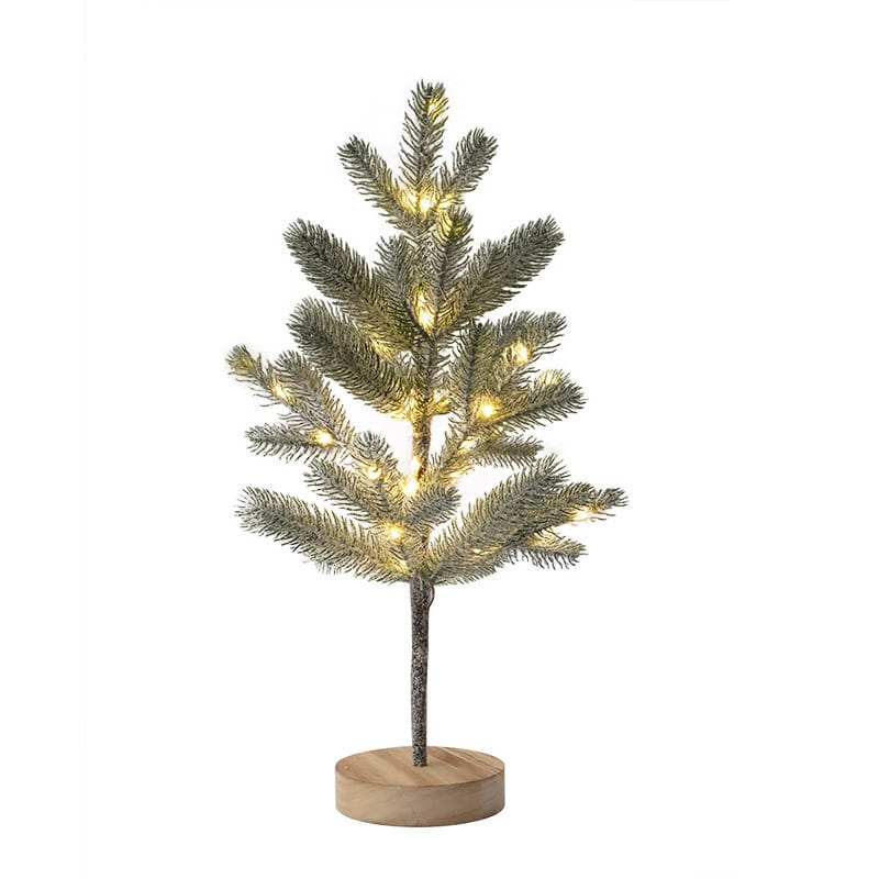 LED Battery Operated Pine Tree Table Lamp