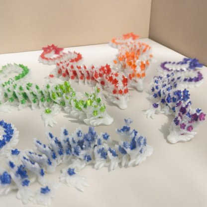 🐉 3D Printed Luminous Cherry Blossom Dragon
