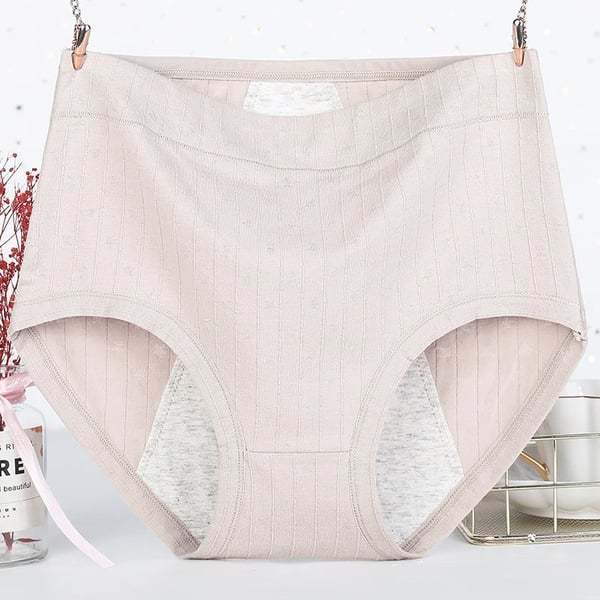 Leakproof Antibacterial Pure Cotton High Waist Plus Size Panties
