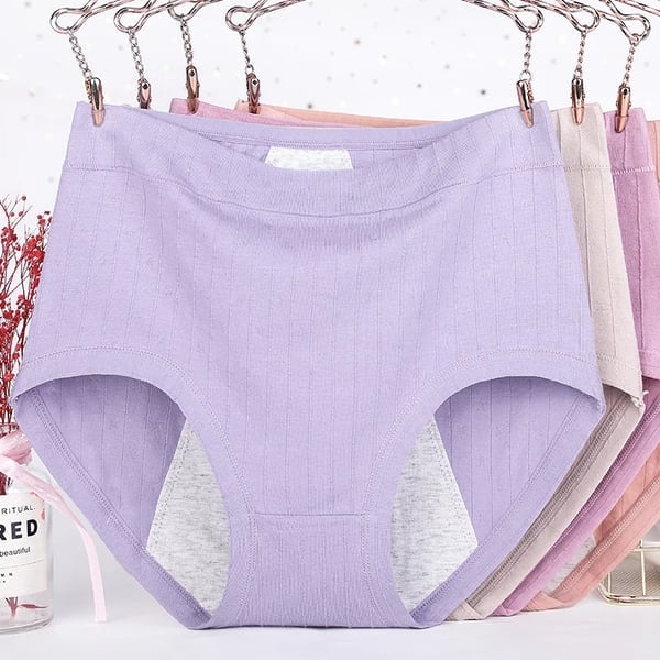 Leakproof Antibacterial Pure Cotton High Waist Plus Size Panties