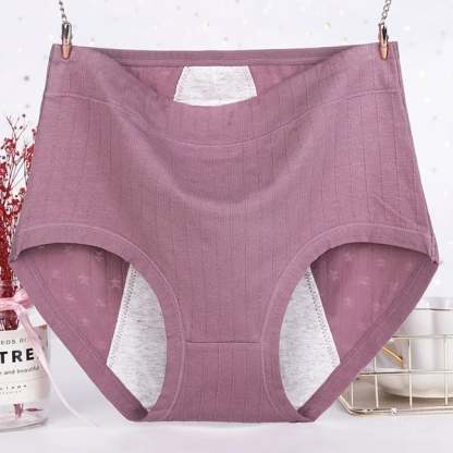 Leakproof Antibacterial Pure Cotton High Waist Plus Size Panties