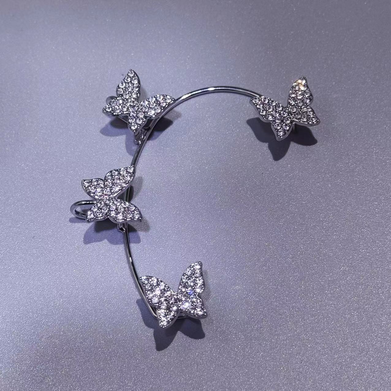 Diamond Butterfly Earrings