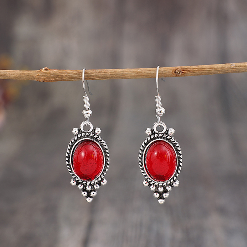 Ruby Long Ruby Long Earrings
