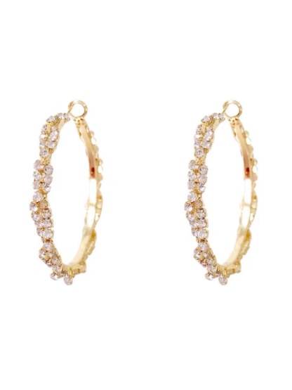 All-match hoop earrings