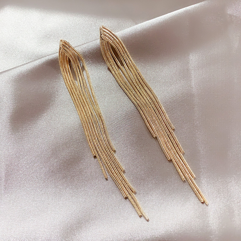 Long tassel earrings