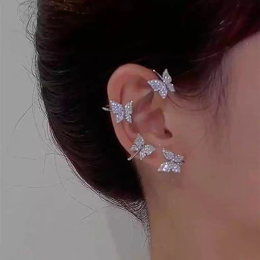 Diamond Butterfly Earrings