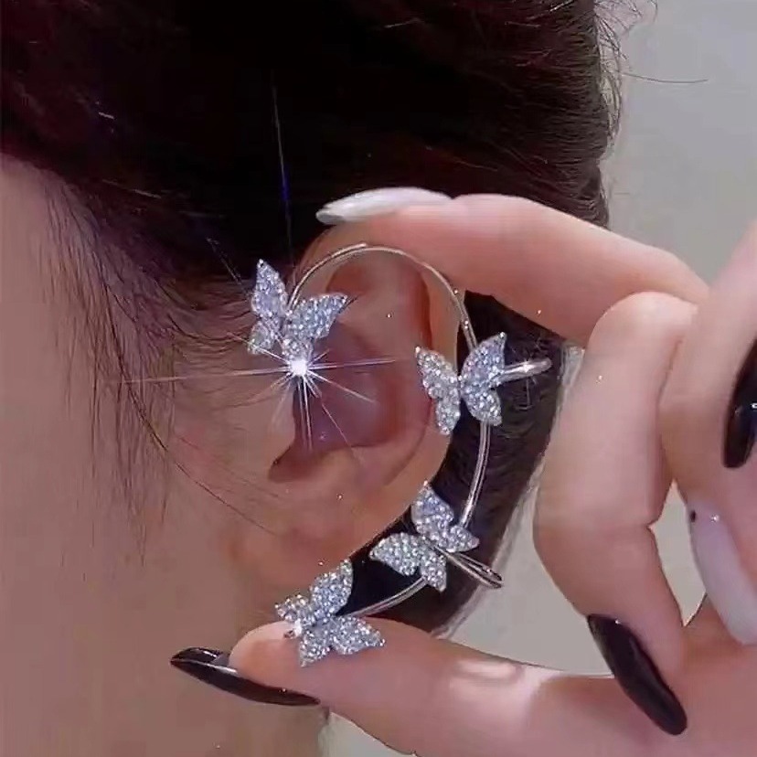 Diamond Butterfly Earrings